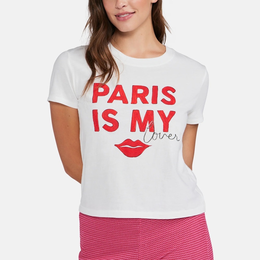 Wildfox paris is my lover Paris is my baby tee nwt